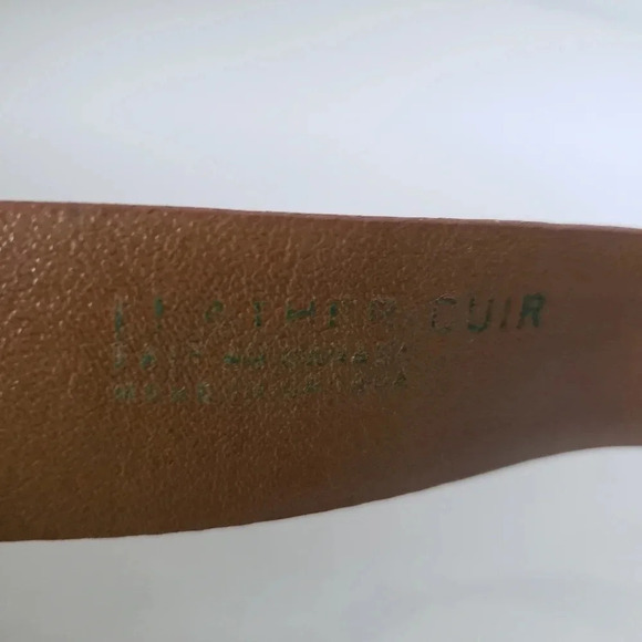 Creations Cabello Mens Tan Leather Belt Size 38. - Picture 4 of 7